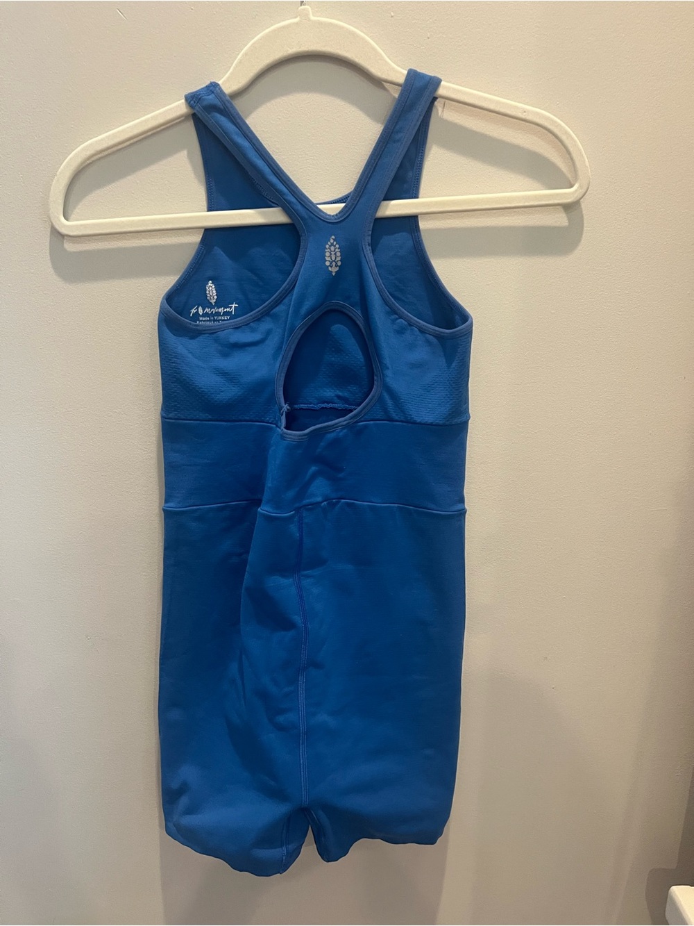 Fabletics Bright Blue Racerback Performance onesie - Picture 3 of 6